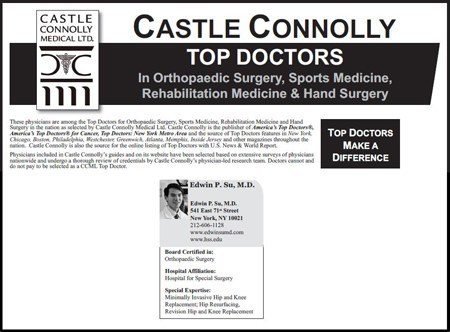 Castle Connolly's Top Doctors in Orthopaedic Surgery